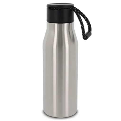 Gift Campaign Borraccia in acciaio inossidabile con finitura opaca e laccetto 600ml> Borracce Di Metallo