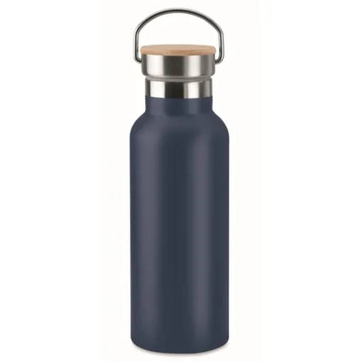 Gift Campaign Borraccia in acciaio inossidabile con logo tappo in bambú da 500ml Clip> Gadget Palestra|Gadget Per L'Ufficio