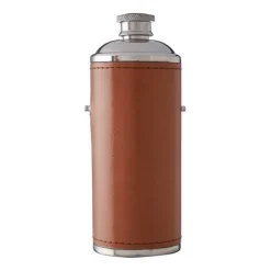 Gift Campaign Borraccia in acciaio inox con 2 bicchieri e custodia in pelle 230 ml> Borracce Di Metallo