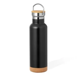 Gift Campaign Borraccia in acciaio inox con base in sughero e tappo con manico 650ml> Borracce Termiche
