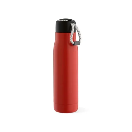 Gift Campaign Borraccia in acciaio inox riciclato con laccetto nel tappo 540ml> Borracce Di Metallo