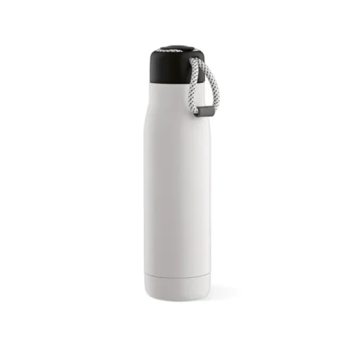 Gift Campaign Borraccia in acciaio inox riciclato con laccetto nel tappo 540ml> Borracce Di Metallo