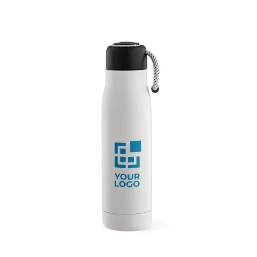 Gift Campaign Borraccia in acciaio inox riciclato con laccetto nel tappo 540ml> Borracce Di Metallo