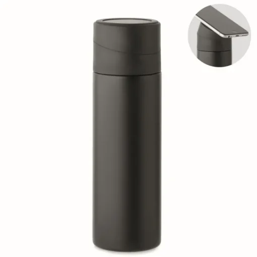 Gift Campaign Borraccia in acciaio inox con tappo antiscivolo porta telefono 420ml> Borracce Termiche