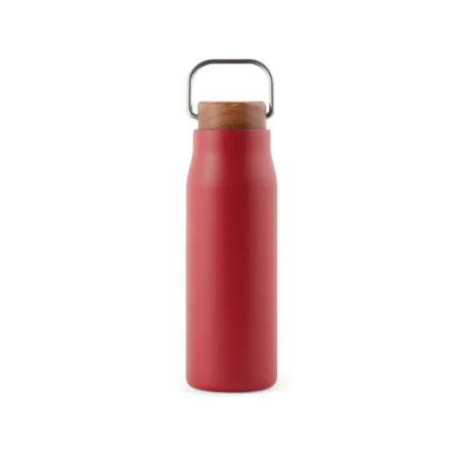 Gift Campaign Borraccia in acciaio inox riciclato con manico e tappo in legno 300ml> Borracce Di Metallo