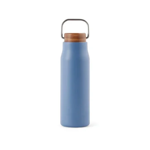 Gift Campaign Borraccia in acciaio inox riciclato con manico e tappo in legno 300ml> Borracce Di Metallo