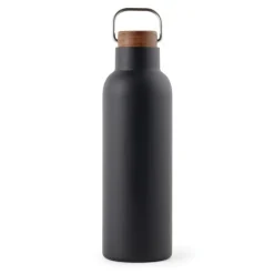 Gift Campaign Borraccia in acciaio inox riciclato con manico e tappo in legno 800ml> Borracce Di Metallo