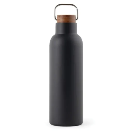 Gift Campaign Borraccia in acciaio inox riciclato con manico e tappo in legno 800ml> Borracce Di Metallo