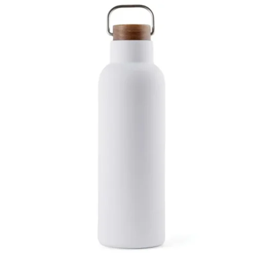 Gift Campaign Borraccia in acciaio inox riciclato con manico e tappo in legno 800ml> Borracce Di Metallo