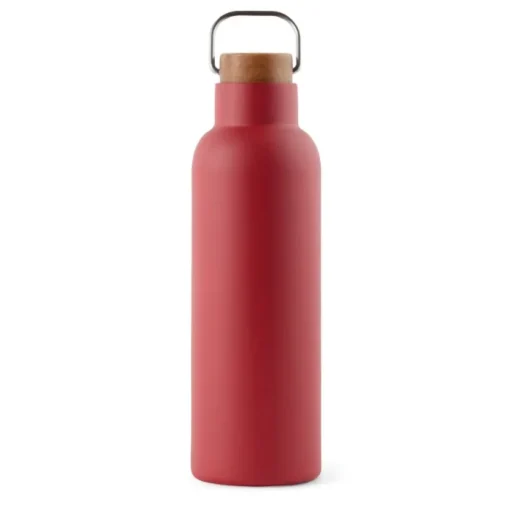 Gift Campaign Borraccia in acciaio inox riciclato con manico e tappo in legno 800ml> Borracce Di Metallo