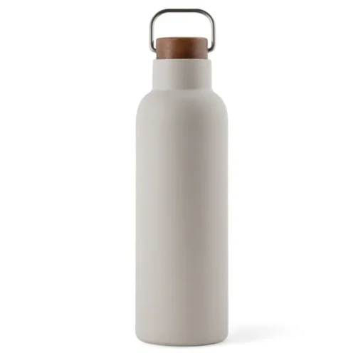 Gift Campaign Borraccia in acciaio inox riciclato con manico e tappo in legno 800ml> Borracce Di Metallo