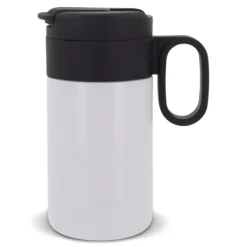 Gift Campaign Borraccia in acciaio inox con tappo incernierato nero con manico 250ml> Bicchieri Termici Personalizzati