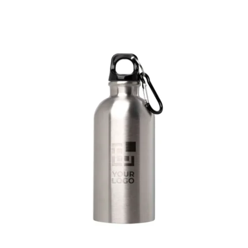 Gift Campaign Borraccia in acciaio inox riciclato con moschettone da 400ml> Borracce Di Metallo