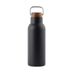 Gift Campaign Borraccia in acciaio inox riciclato con manico e tappo in legno 580ml> Borracce Di Metallo