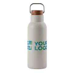 Gift Campaign Borraccia in acciaio inox riciclato con manico e tappo in legno 580ml></noscript> Borracce Di Metallo