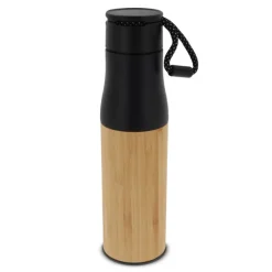 Gift Campaign Borraccia in acciaio inox con rivestimento in bambù e laccetto 500ml></noscript> Borracce Di Metallo
