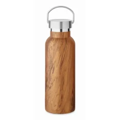 Gift Campaign Borraccia in acciaio riciclato con rivestimento che sembra legno 500 ml> Borracce Termiche|Borracce Di Metallo
