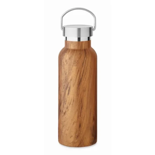 Gift Campaign Borraccia in acciaio riciclato con rivestimento che sembra legno 500 ml> Borracce Termiche|Borracce Di Metallo