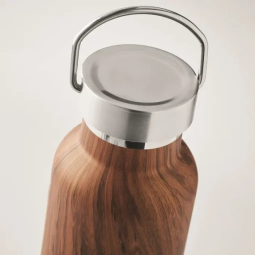 Gift Campaign Borraccia in acciaio riciclato con rivestimento che sembra legno 500 ml> Borracce Termiche|Borracce Di Metallo