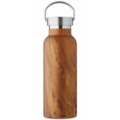 Gift Campaign Borraccia in acciaio riciclato con rivestimento che sembra legno 500 ml> Borracce Termiche|Borracce Di Metallo