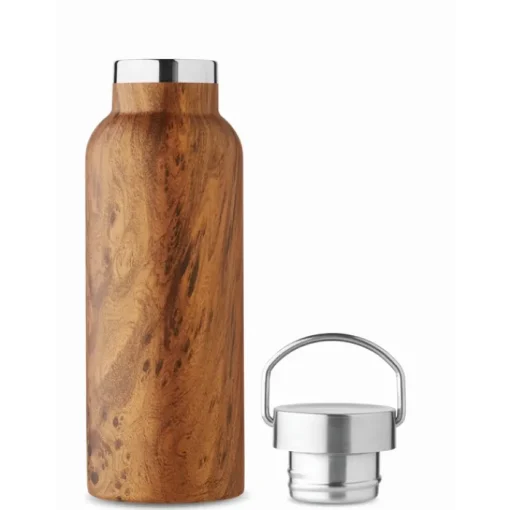 Gift Campaign Borraccia in acciaio riciclato con rivestimento che sembra legno 500 ml> Borracce Termiche|Borracce Di Metallo