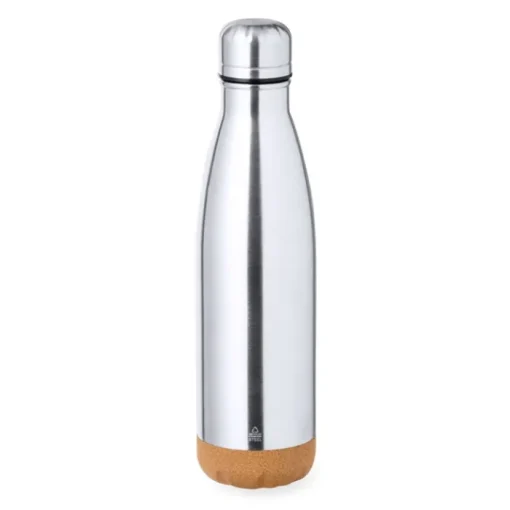 Gift Campaign Borraccia in acciaio riciclato a doppia parete e base in sughero 500ml> Borracce Di Metallo