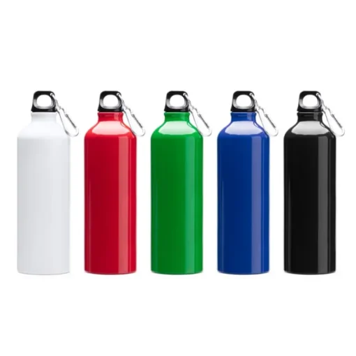 Gift Campaign Borraccia in alluminio grande con moschettone nel tappo da 800ml> Borracce Di Metallo
