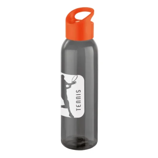 Gift Campaign Borraccia in nero trasparente con tappo colorato 630ml Dark> Borracce In Plastica