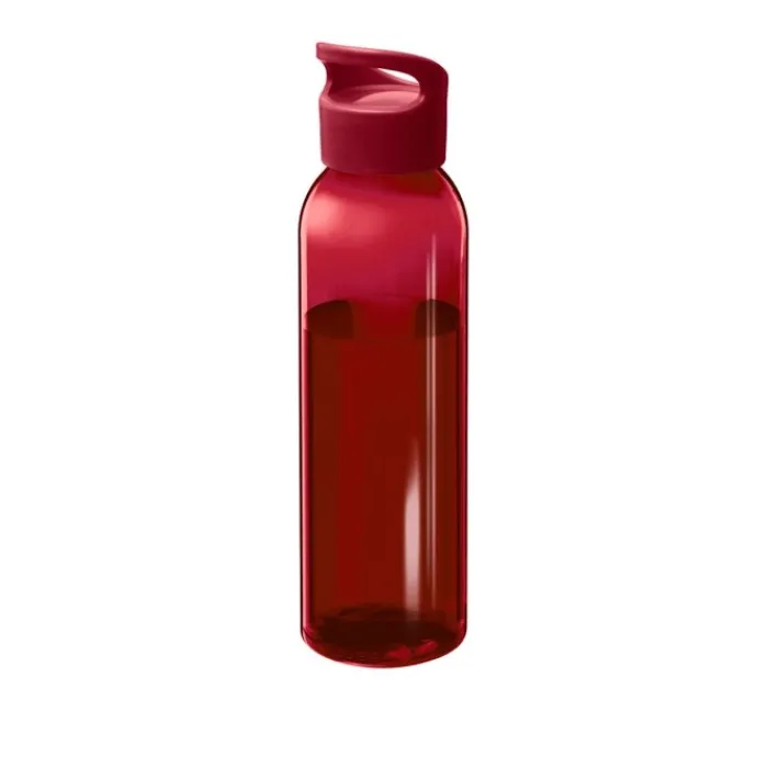 Gift Campaign Borraccia in plastica riciclata trasparente con manico sul tappo 650ml> Borracce In Plastica