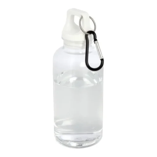 Gift Campaign Borraccia in plastica riciclata trasparente con moschettone 400ml> Borracce In Plastica
