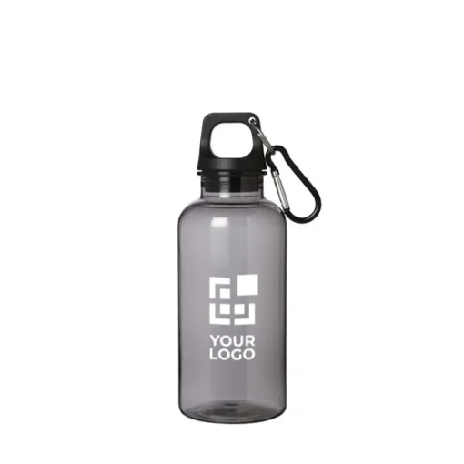 Gift Campaign Borraccia in plastica riciclata trasparente con moschettone 400ml> Borracce In Plastica