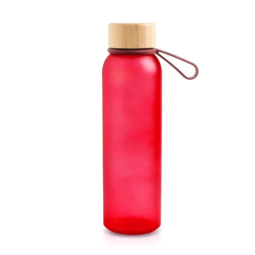 Gift Campaign Borraccia in plastica riciclata finitura opaca e tappo in bambù 500ml> Borracce In Plastica