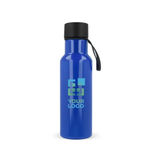Gift Campaign Borraccia in rPET colorata con laccetto in gomma nero 600ml> Borracce In Plastica
