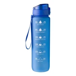 Gift Campaign Borraccia in RPET con capacità e orari per bere stampati> Borracce In Plastica