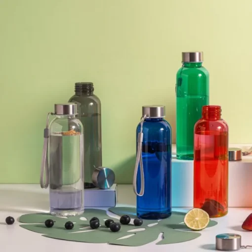 Gift Campaign Borraccia in RPET con finitura traslucida e tappo in acciaio 600 ml> Borracce In Plastica