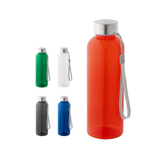 Gift Campaign Borraccia in RPET con finitura traslucida e tappo in acciaio 600 ml> Borracce In Plastica