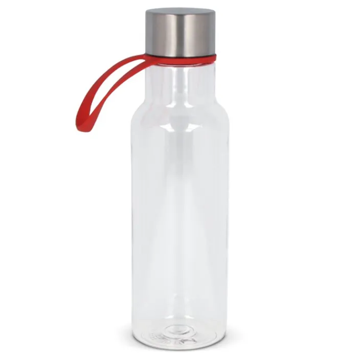 Gift Campaign Borraccia in rPET trasparente con laccetto in gomma colorato 600ml> Borracce In Plastica