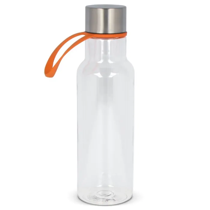 Gift Campaign Borraccia in rPET trasparente con laccetto in gomma colorato 600ml> Borracce In Plastica