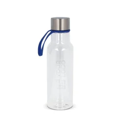 Gift Campaign Borraccia in rPET trasparente con laccetto in gomma colorato 600ml><noscript><img width=