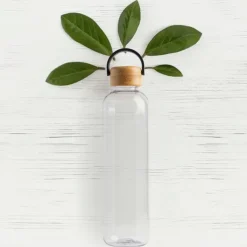 Gift Campaign Borraccia in tritan con tappo in bambù e manico per il trasporto 1l></noscript> Borracce In Plastica