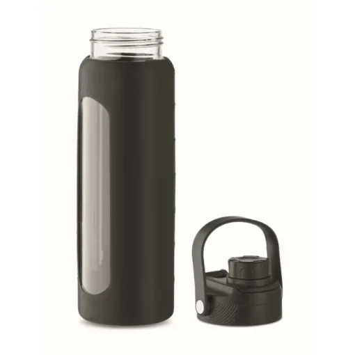 Gift Campaign Borraccia in vetro borosilicato con custodia in silicone nera 750 ml> Borracce In Vetro
