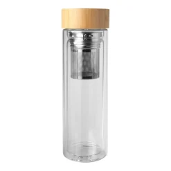 Gift Campaign Borraccia in vetro borosilicato con infusore e tappo in bambù 400ml></noscript> Borracce In Vetro