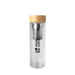 Gift Campaign Borraccia in vetro borosilicato con infusore e tappo in bambù 400ml></noscript> Borracce In Vetro
