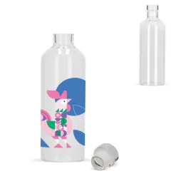 Gift Campaign Borraccia in vetro borosilicato con tappo flessibile in vetro 750ml><noscript><img width=