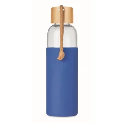 Gift Campaign Borraccia in vetro con custodia e tappo in bambù 500ml Crystal Pouch> Borracce In Vetro