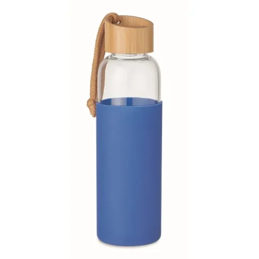 Gift Campaign Borraccia in vetro con custodia e tappo in bambù 500ml Crystal Pouch> Borracce In Vetro