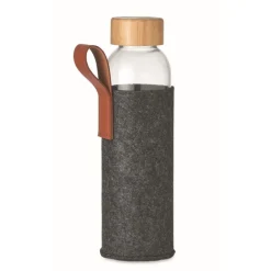 Gift Campaign Borraccia in vetro con logo custodia in poliestere 500ml Glass RPET> Borracce In Vetro