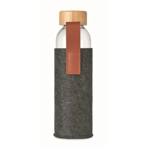 Gift Campaign Borraccia in vetro con logo custodia in poliestere 500ml Glass RPET> Borracce In Vetro