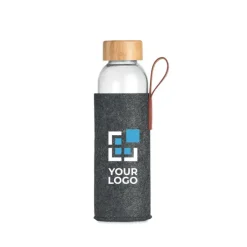 Gift Campaign Borraccia in vetro con logo custodia in poliestere 500ml Glass RPET></noscript> Borracce In Vetro