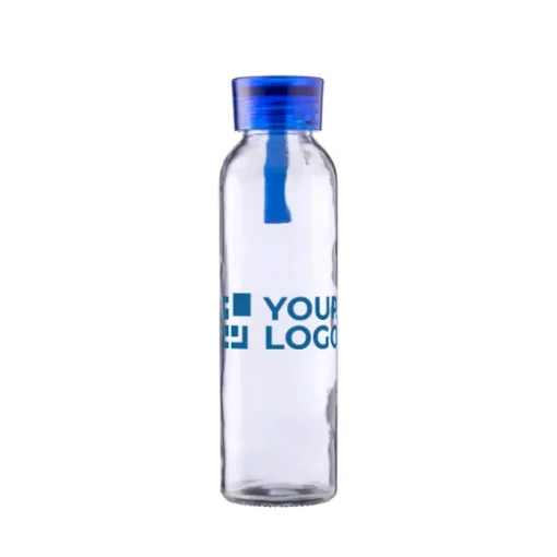 Gift Campaign Borraccia in vetro con tappo colorato e cinturino in silicone 500ml> Borracce In Vetro